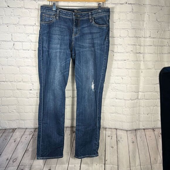 Kut from the Kloth Distressed Catherine Boyfriend Womens Jeans size 12 - Picture 1 of 11